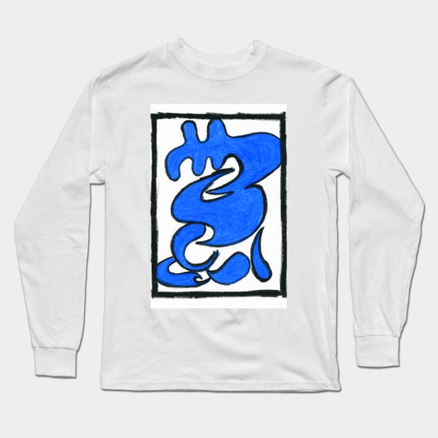 Blue behemoth Long Sleeve T-Shirt by FJBourne